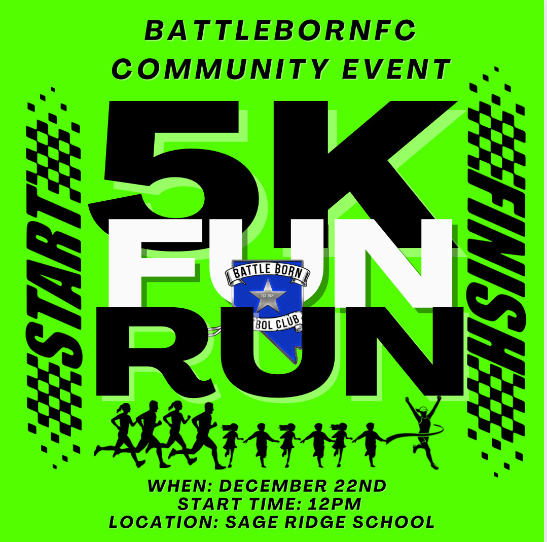 BattleBornFC 5K Fun Run - BattleBorn Futbol Club LLC